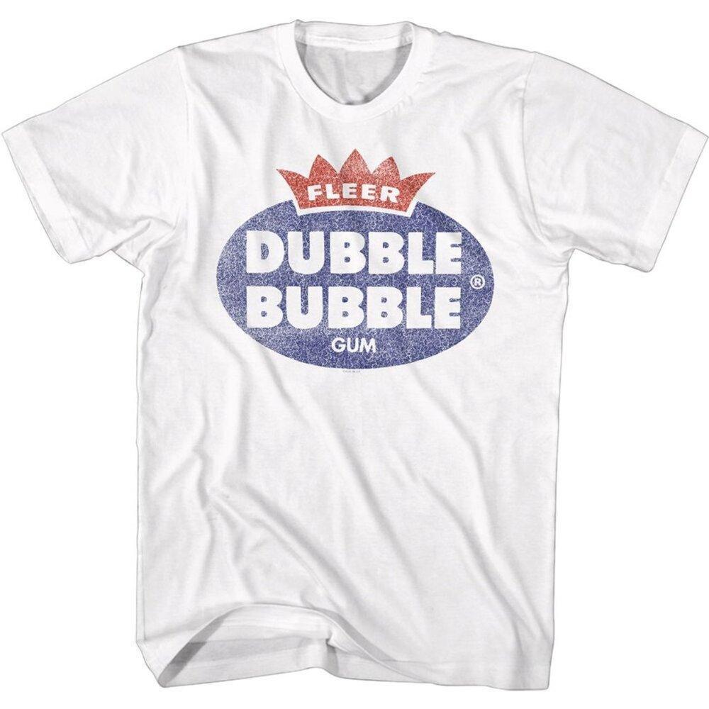 Tootsie Roll Dubble Bubble Gum Retro Candy Humor Graphic Fan White T-Shirt - Picture 1 of 4